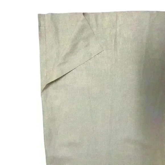 Rafaela 100% Beige Linen Maxi Dress with Mandarin Style Collar. Size 8 - Picture 7 of 9